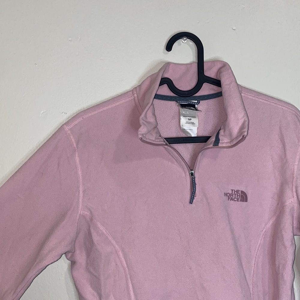 💋Baby Pink North face fleece pullover!